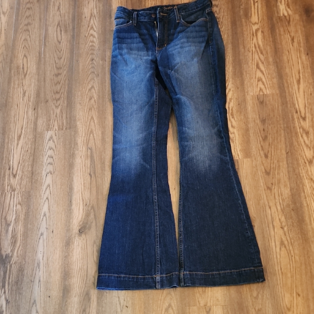 Kimes Ranch Dark Blue Flare Jeans